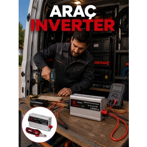 1500W Araç İnvertörü Elektronik Cihazlar İçin Yüksek Verimli Güç Dönüştürme Sistemi