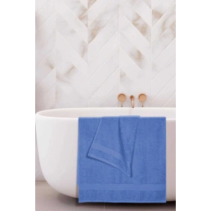 2 li Banyo Havlu Takımı %100 Pamuklu Dry Mavi