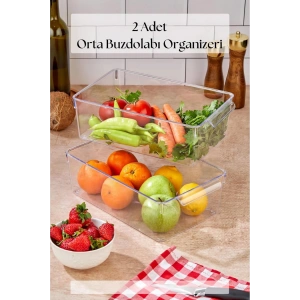 2 Li Buzdolabı Organizeri & Buzdolabı Düzenleyici 4,5 lt