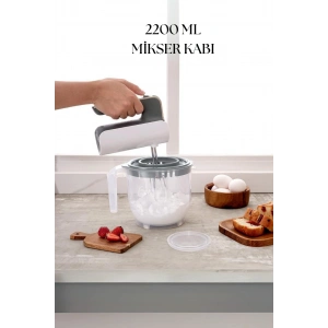 2200 Ml Mikser Kabı Mavi & Ölçü Kabı & Saklama Kabı-DNY0026