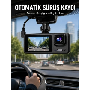 3 Kameralı DVR Araç Kamerası – Tam Güvenlik, Tam Kapsama Yeni Nesil