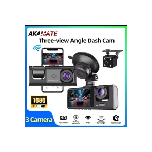 3 Kanal Araba DVR HD 1080P 3 Lensli Araç İçi KameraÜç Yönlü Kamera DVR Kaydedici Video