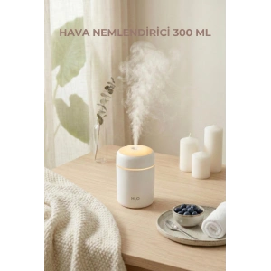 300 ml LED Işıklı Hava Nemlendirici & Pratik Oda Kokusu Difüzörü (7 cm x 11 cm)