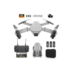 4K Çift Kameralı Katlanabilir Drone, WiFi Kontrol ve Uzaktan Kumanda ile Kullanım