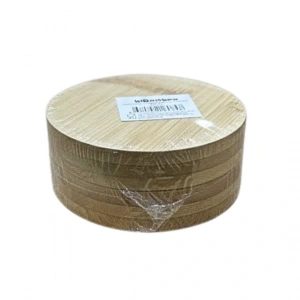 6 Parça Bambu Yuvarlak Çay Tabağı