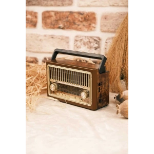 8 Bantlı Nostaljik Radyo - Bluetooth, USB, SD Kart Desteği ve Hoparlör Özellikli