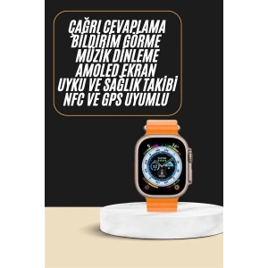 Akıllı Saat Amoled Ekran Bluetooth Bağlantılı Özel Tasarım Unısex