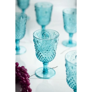 Akrilik Aquamarin Tekli Kadeh & Su Meşrubat Kahve Yanı Bardağı 450 ml ( Cam Değildir )