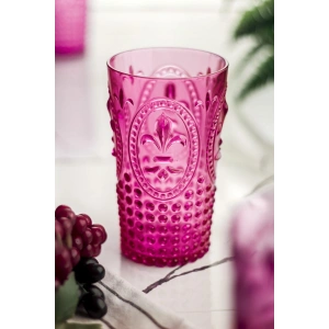 Akrilik Pembe Tekli Uzun Bardak & Su Meşrubat Bardağı 750 ml ( Büyük Boy & Cam Değildir )