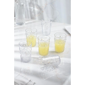 Akrilik Şeffaf 6lı Kısa Bardak & Su Meşrubat Kahve Yanı Bardağı 400 ml ( Cam Değildir )