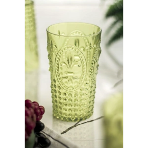 Akrilik Yeşil Tekli Uzun Bardak & Su Meşrubat Bardağı 750 ml ( Büyük Boy & Cam Değildir )