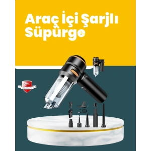 Araç İçi Derinlemesine Temizlik İçin Kompakt ve Ergonomik El Süpürgesi