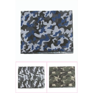 Asker Desenli Keten Bandana 50*50