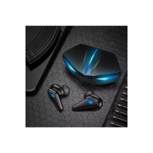 Bluetooth 5.0 Kulak İçi Oyuncu Kulaklığı, Mikrofon ve RGB Aydınlatmalı Siyah Tasarım