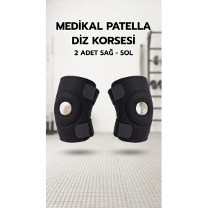 Çapraz Bağ Destekli Menisküs Ağrı Önleyici Spor Dizliği - İkili Set
