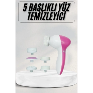 Cilt Temizleme ve Masaj Aleti 5 Başlıklı Akne ve Sivilce Önleyici