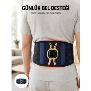 Çok Fonksiyonlu Masaj Kemeri Isı ve Titreşim Destekli