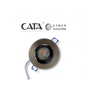 CT 5252 Cata 7W Satin Gövde Led Spot Armatür Beyaz Işık 6400K