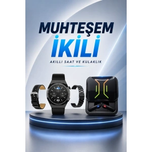 Dijital Göstergeli Bluetooth Kulaklık ve Bildirim Görebilen Akıllı Saat Alarm ve Titreşim