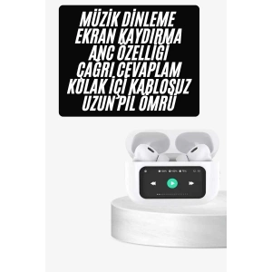 Dokunmatik Ekranlı ANC/ENC Yeni Nesil Pro Bluetooth Kulaklık Dokunmatik Ekran