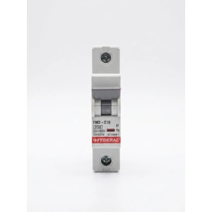Eco Lounge FEDERAL 1X10 A C Tipi 3Ka Otomatik Sigorta FM3-C 9EC-C0331-0D10