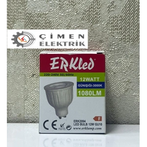 ERKLED ERK 2094 GU10 Lensli Ampül 12W 3000K Gün Işığı