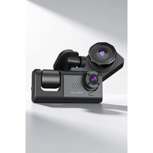 Gece Görüşlü 3 Kameralı Araç İçi Kamera Geri Görüş Destekli Dashcam