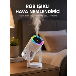 Gökyüzü Projektörlü Buhar Makinesi Ev Ofis ve Araç Uyumlu Yeni Nesil