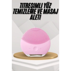 Hassas Ciltlere Özel Titreşimli Yüz Temizleme ve Masaj Aleti