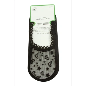Kalp Dantel Babet Çorap