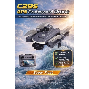 Katlanabilir GPS Drone ile 4K Kalitesinde Havadan Görüntü Alın ve Akıllı Takip Modunu Kullanın