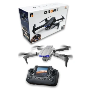 Katlanabilir Wifi FPV Kameralı Mini Drone, 720P HD Canlı Görüntü Aktarımı, Gri Renk