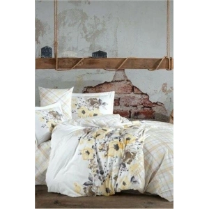 Kingsize Poplin Nevresim Belinda Sarı