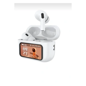 Kulak içi TWS Bluetooth Kulaklık - Renk: Beyaz, Bluetooth Versiyon: 5.2, Mikrofon