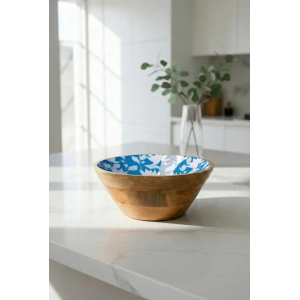 Mango Agacı Sunum Servis Kasesi & Dekoratif Kase 25 Cm Desenli