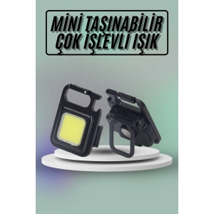 Mıknatıslı Parlak Led Işık 3 Fonksiyonlu Şarj edilebilir Ledli Mini Taşınabilir