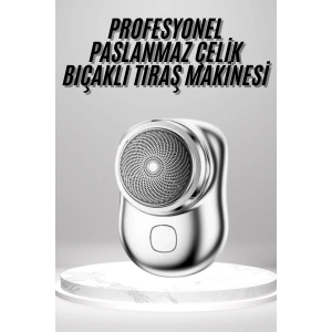 Mini Sıfır Sakal Yanak Tıraş Makinesi USB Şarjlı Sıfır Sakal Taşınabilir Korumalı