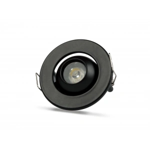 NOAS YL94 0201 Siyah Kasa 1W Led Spot 6500K Beyaz Işık