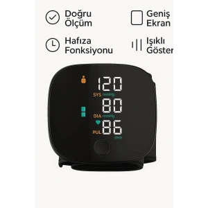 Otomatik Koldan Tansiyon Aleti Kol Manşonlu Dijital Nabız ve Tansiyon Ölçer