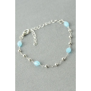 Oval Kristal Taşlı Bileklik