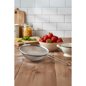 Paslanmaz Çelik Saplı Derin Süzgeç 28 cm Metalik Gri