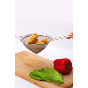 Paslanmaz Çelik Saplı Konik Süzgeç 14 cm