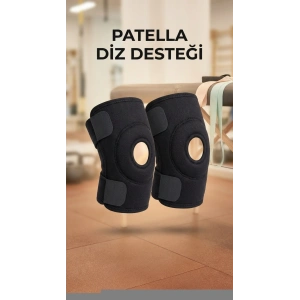 Patella Destekli İkili Diz Korsesi Çapraz Bağ Destek Spor Kullanımı
