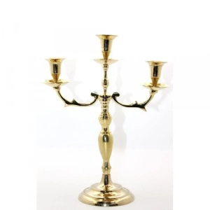 Pirinç 3lü Şamdan Model 2