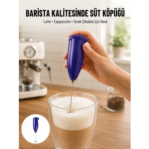 Portatif Kahve Köpürtücü – Latte, Cappuccino, Milkshake ve Puding Yapıcı
