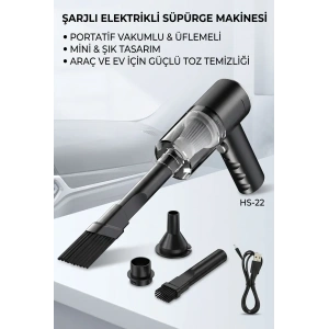 Portatif Mini Araç Süpürgesi El Tipi Kullanışlı Oto Temizlik Süpürgesi Ürün Modeli