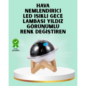 Projektör ışığı bulunan USB bağlantılı mini aromaterapi destekli hava nemlendirici