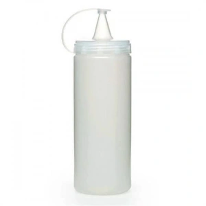 Şeffaf Kapaklı Sızdırmaz Yağlık Sosluk Şişesi Plastik Yağdanlık 400 ml AP-9028