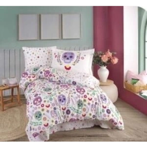 Tek Kişilik Poplin Nevresim Takımı Alice Mor