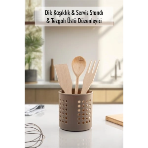 Vizon Silindir Dik Kaşıklık &  Tezgah Üstü Düzenleyici & Servis Standı